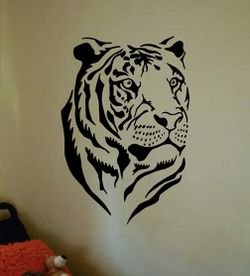 PRE MADE Wall Decal Home Decor Tiger
