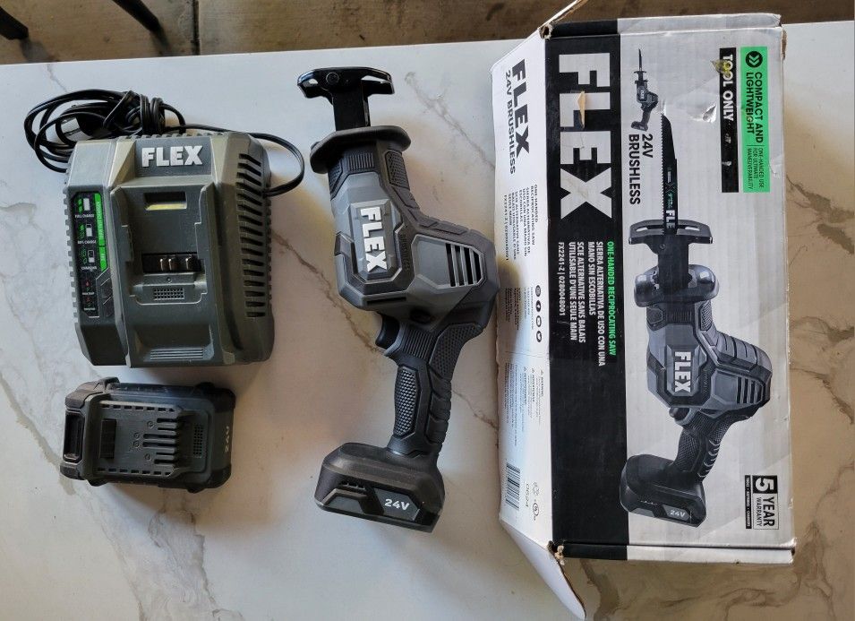 Flex Reciprocating Saw W/ Battery and Charger