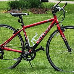 RALEIGH ROUTE 1 - HYBRID BIKE - MEDIUM FRAME - RAPID FIRE SHIFTERS  - TUNED AND SERVICED 