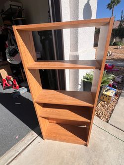 5-Shelf Wooden Bookcase