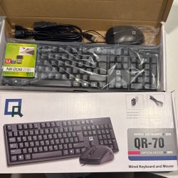 QR-70 Keyboard And Mouse (not Opened)