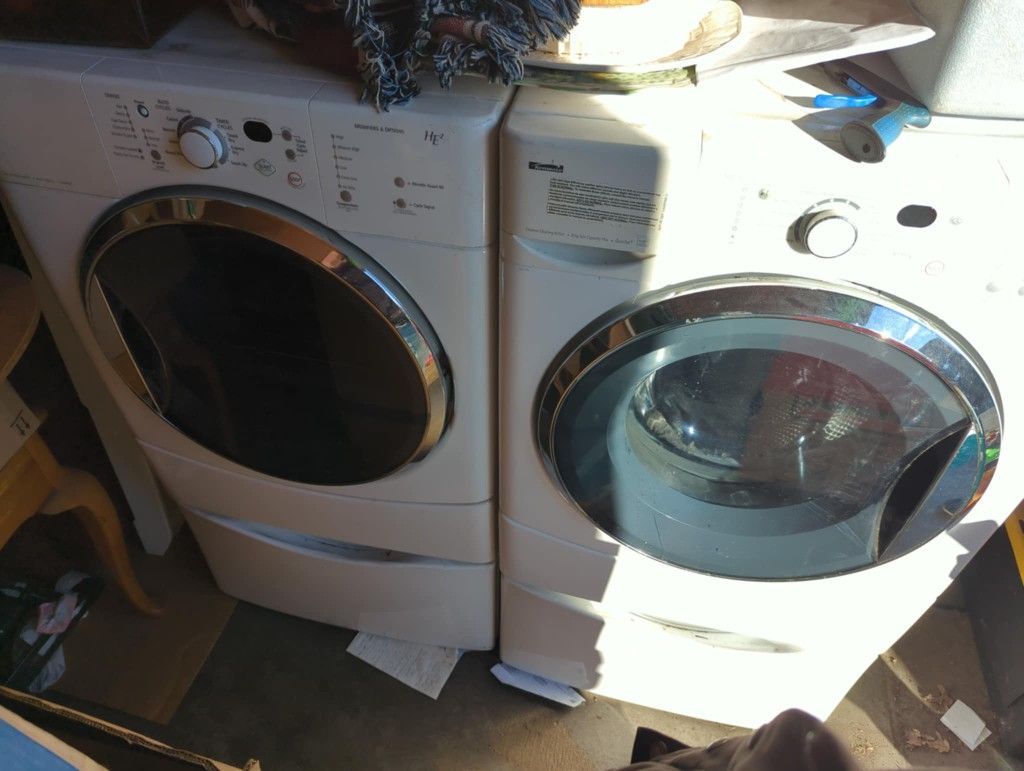 Great Washer And Dryer With Pedistals ,600 Obo