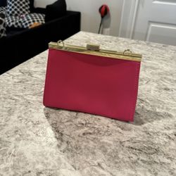 Hot Pink Vintage Clutch – Gold Frame Retro Purse