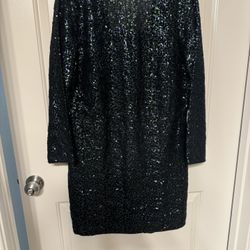 Black Sequin Dress
