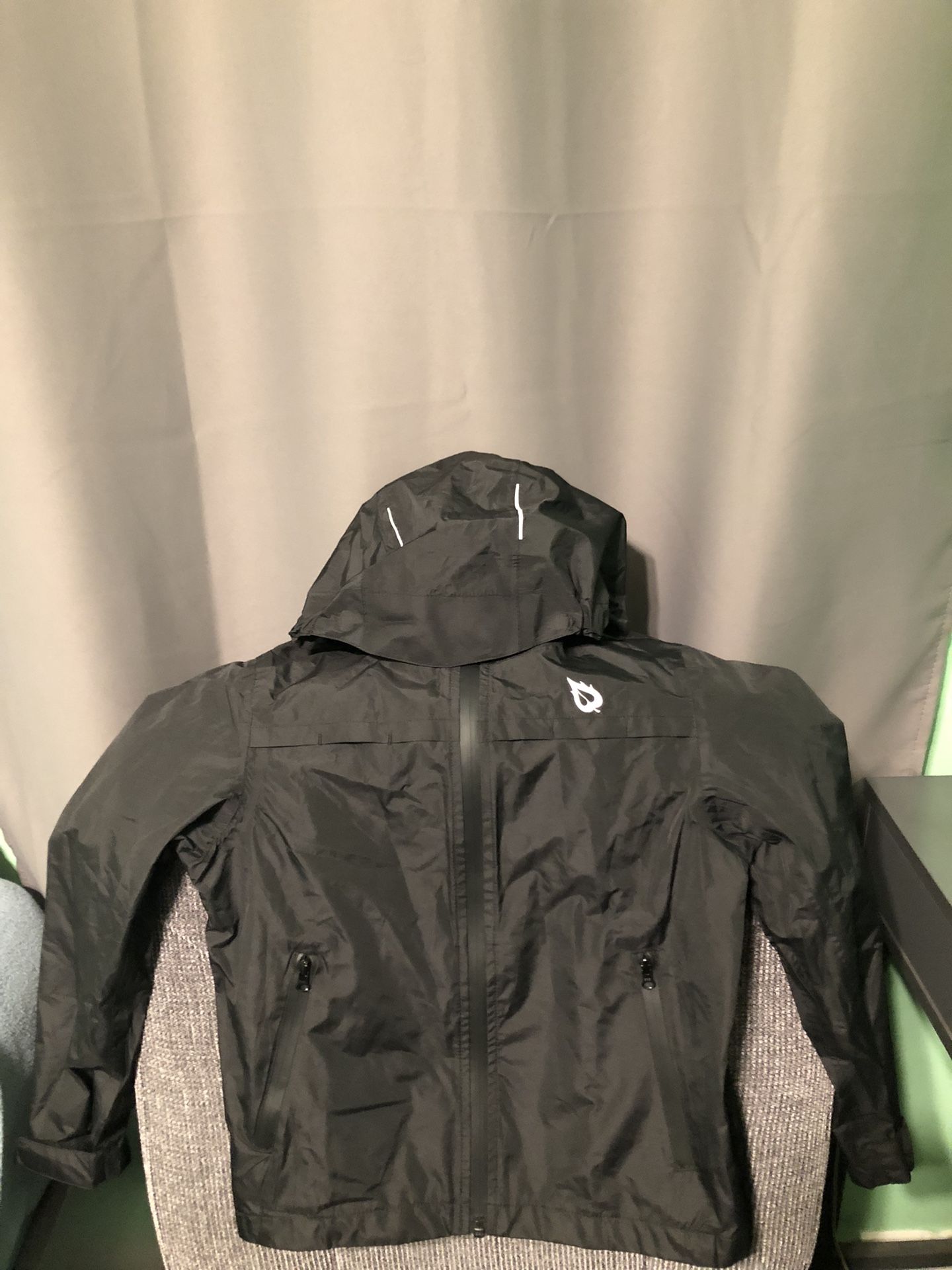 BALEAF Rain Jacket Waterproof Windbreaker Windproof Running Lightweight Cycling Jacket Reflective Packable Hooded. Please Read Description