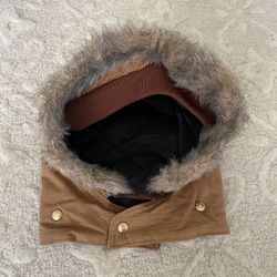 Vintage Carhartt 968QH Brown Faux Fur Quilt Snap Hood Duck Canvas 