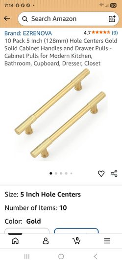 New solid cabinet handles.
