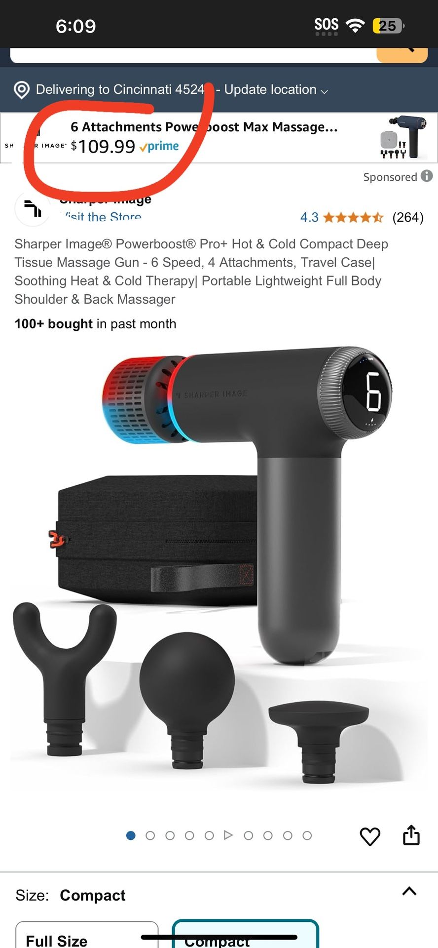 Hot And Cold Compact Massage Gun