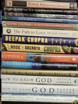 Deepak Chopra books, $7 each