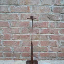 Tall Metal Handmade Candlestick Holder/Frog 