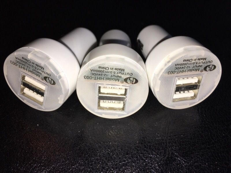 Car chargers 3 for $10