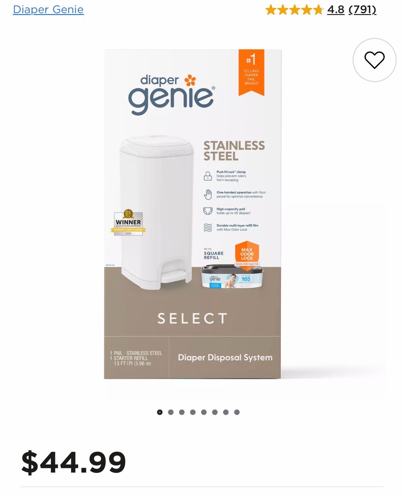 Diaper Genie Select Diaper Pail