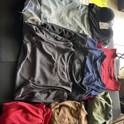 Shirts. Jeans. Clothes. 