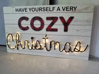 Light up Christmas Sign