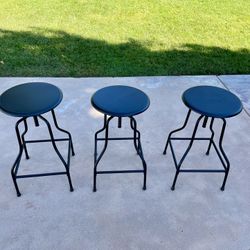 Adjustable Height Barstools (set of 3)