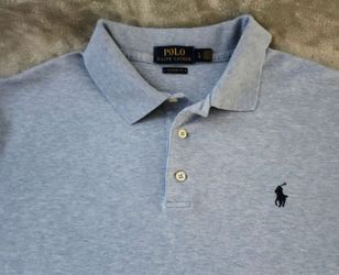 Polo Ralph Lauren Classic Fit 100% Cotton Short Sleeve Shirt Size:L Color: Light Blue