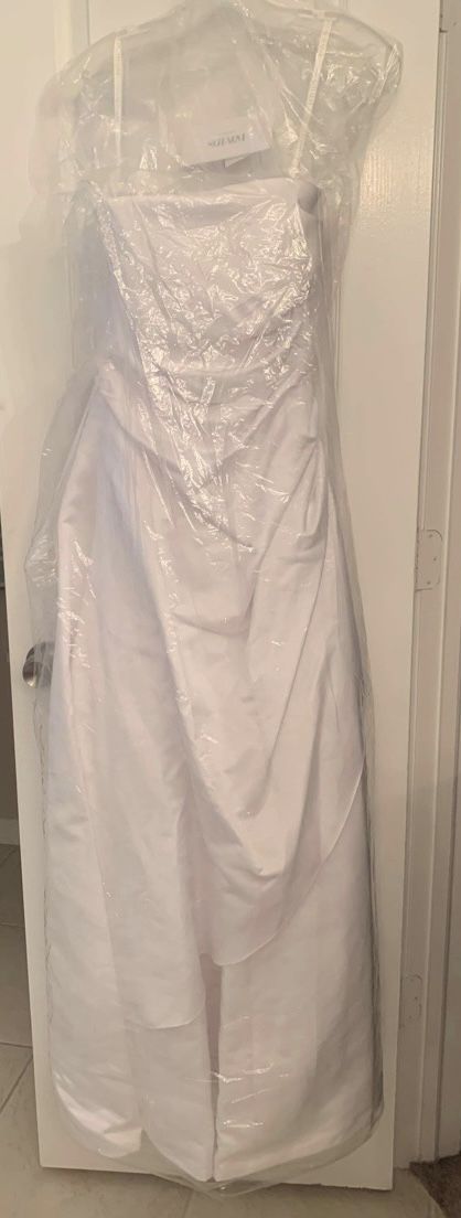 David’s Bridal Dress And Veil/ Never Worn