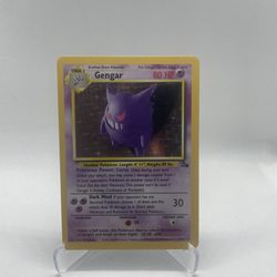 Pokémon TCG Gengar Fossil 5/62 Holo  Holo Rare
