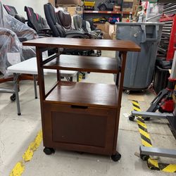 Winsome Piper Work Station, Keyboard, Walnut Finish