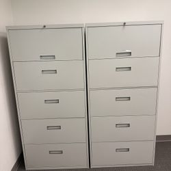 Steelcase 5-drawer lateral File cabinets