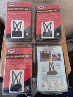 SAS back support belt $,20 each