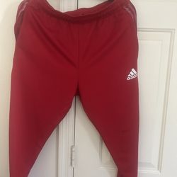 Red Adidas Sportswear Sweatpants 