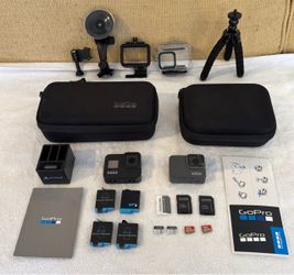 GoPro Hero 8 + Go Pro Hero 7 with accessories