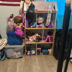 Hard Wood Doll House Mansion