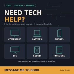 🛠️ Local IT Help – Computers, Phones, TVs, Home Networks & More