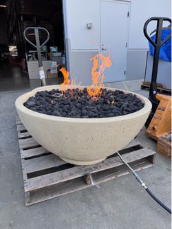 High-end Heavy Concrete 39'' Sanctuary 2 Firebowl - LP