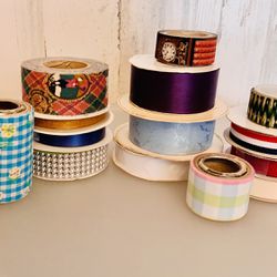 Lot of Mixed Ribbon - Newer & Older - For Crafts 100+ Yds #042524A2