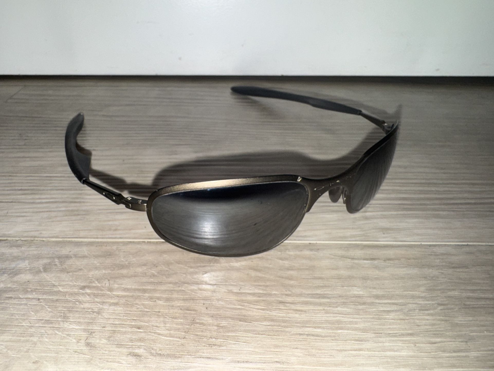 Vintage 90s Oakley A Wire 1.0 Matte Gunmetal Frame 1st Gen
