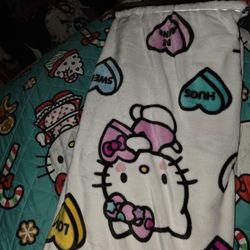Hello Kitty Valentines Blanket 