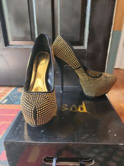 Platform Stiletto Studded Heels