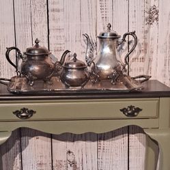 Gorgeous Wilcox International Silver Company Tea Set 