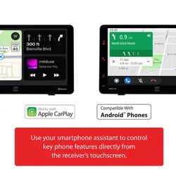 Openbox 7" Touchscreen Portable Dash Mount Car Stereo Receiver + Wireless Apple CarPlay Android Auto Bluetooth USB