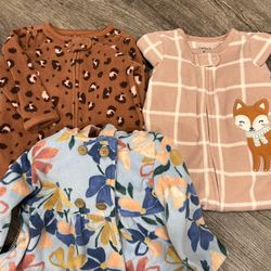 6M Fleece Sleepers And Fleece Sweater 