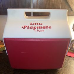 Vintage Playmate Cooler Red & White