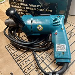 Makita 1/2” Variable Speed Reversing Quite Motor Drill