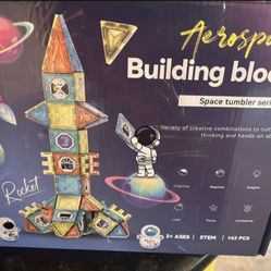 New Aerospace Magnetic Building Blocks. 143 pieces. STEM Educational Toy! Great gift!