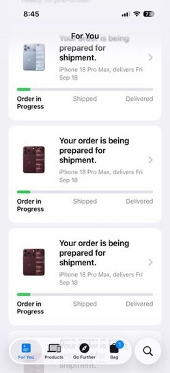 iPhone 18 pro max 256gb unlocked available on sept 18 , selling from phone shop