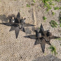 VTG Underwriters Laboratories Heavy Steel Outdoor Electrical Light Set of 2 Black