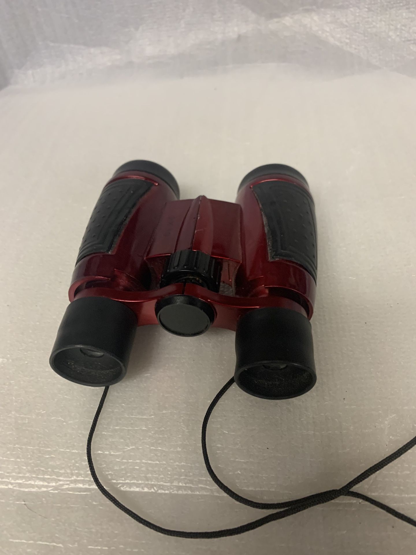 uxcell Binoculars 5X30 Compact Foldable Binoculars Shockproof Red with Neck Strap for Bird Watching Hiking Camping