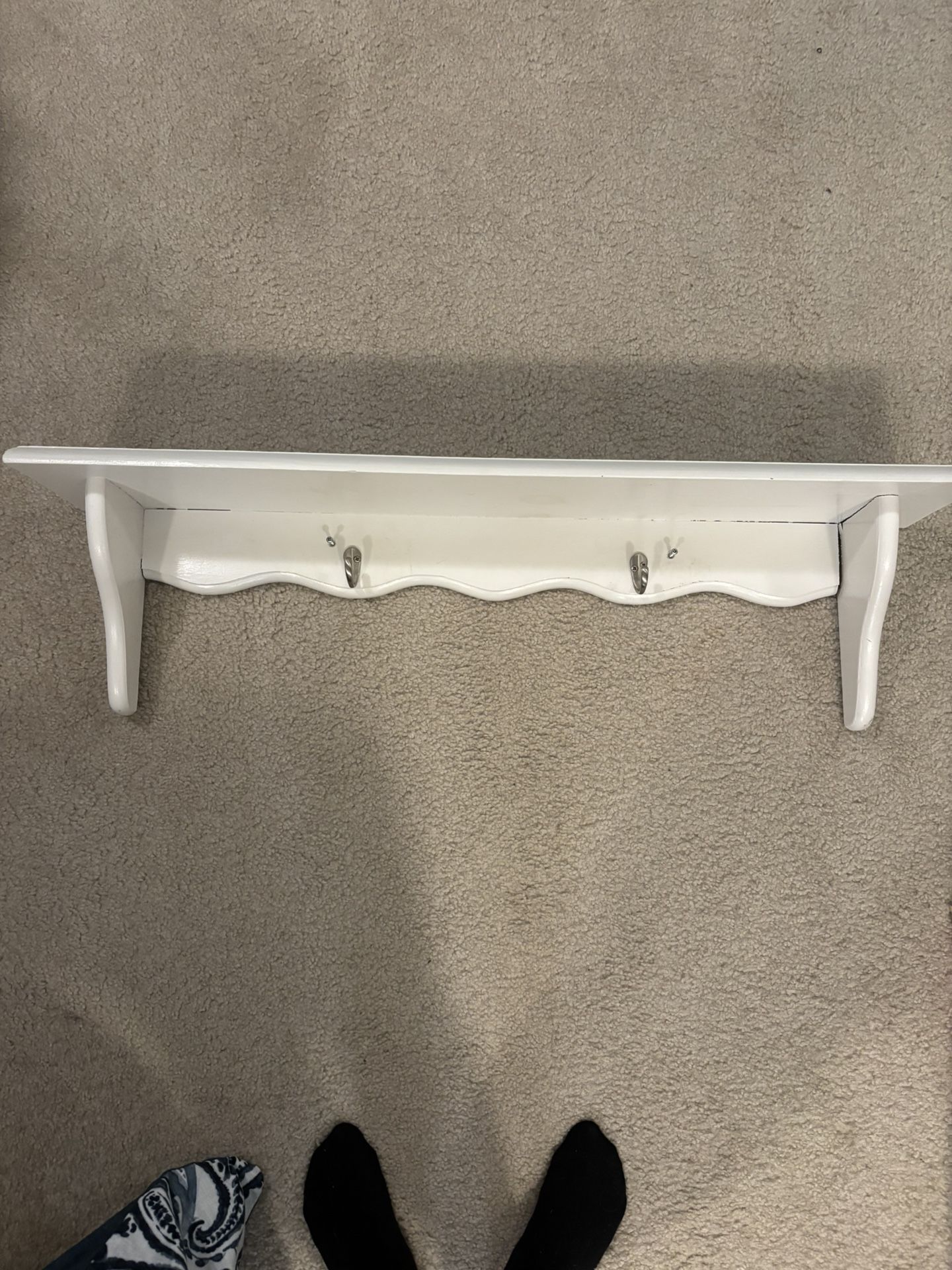Hanging Shelf with Hooks
