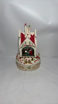 Lenox Holiday Santa’s Bake Shop Musical Centerpiece In Original Box