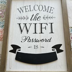 Home Wall Decor “WiFi Password”