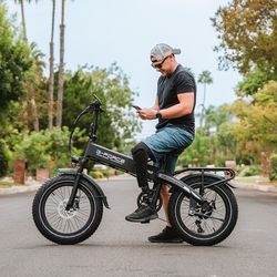 G-FORCE NEW T42 Folding Fat Tire E-Bike 20"×4.0" 
