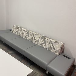 Teknion Grey Couch 
