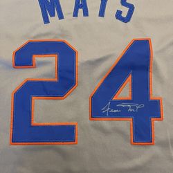 Willie mays auto jersey