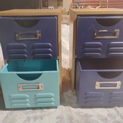 Small Wood And Metal Organizer 